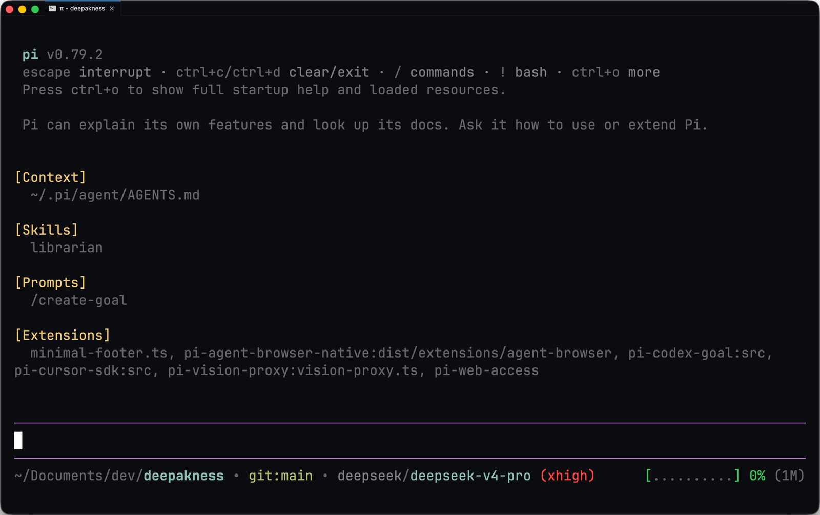 My Pi coding agent setup
