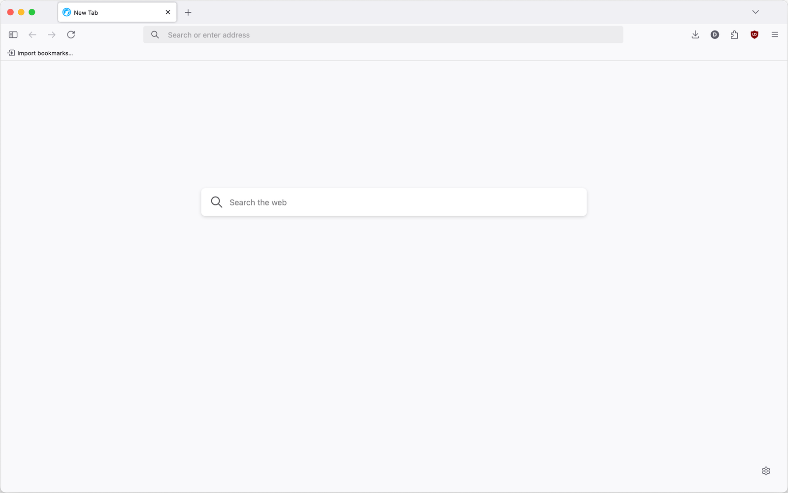 The LibreWolf web browser