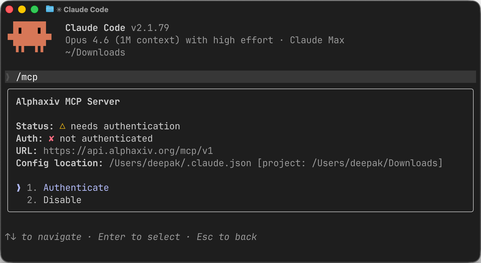 Installing arXiv new MCP server to Claude Code