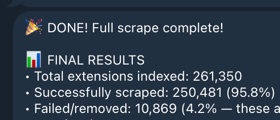 Scraping completed message from Claude