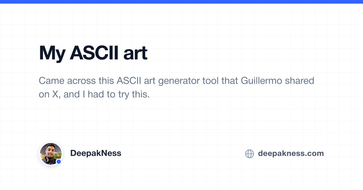 Ascii Brain My ASCII art | DeepakNess
