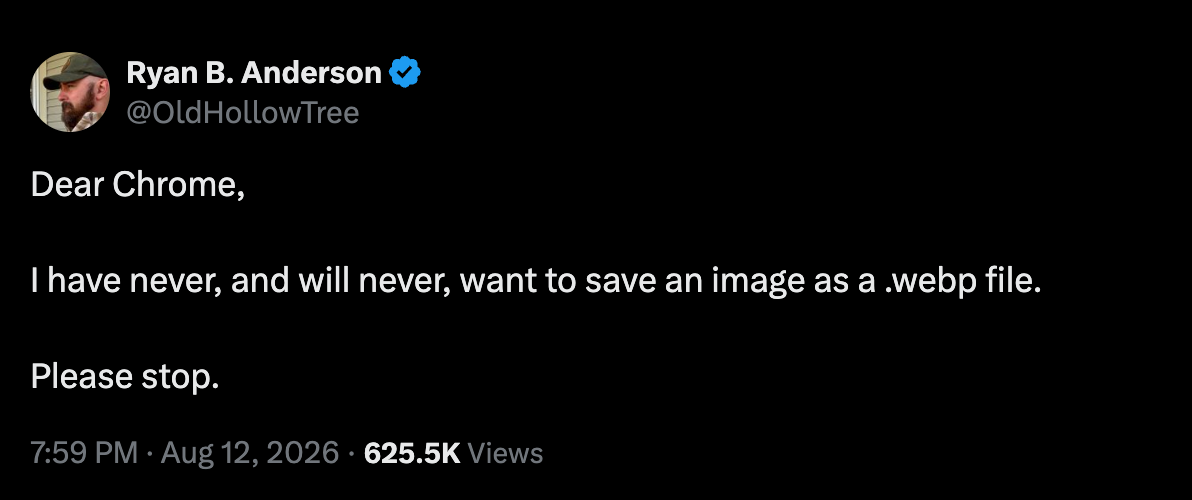 People hate WebP image format