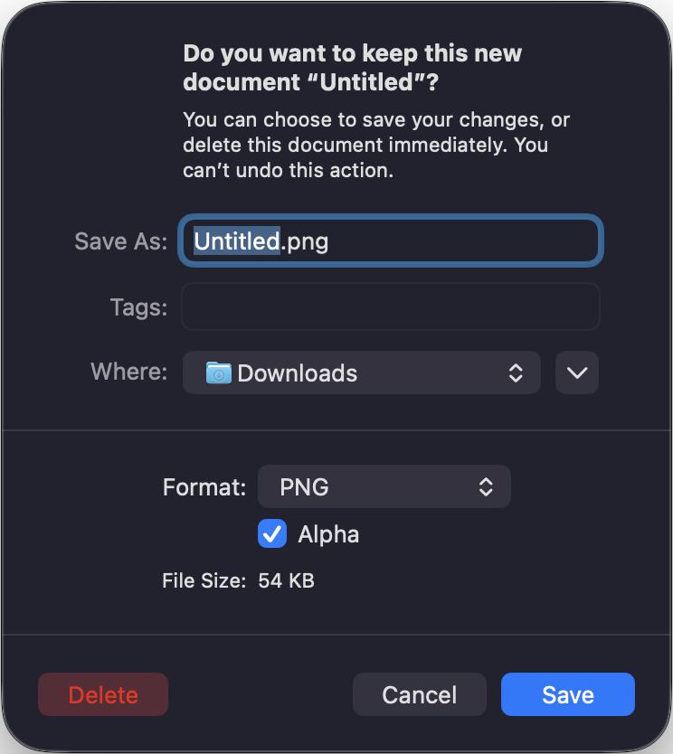 Save clipboard image on computer in macOS