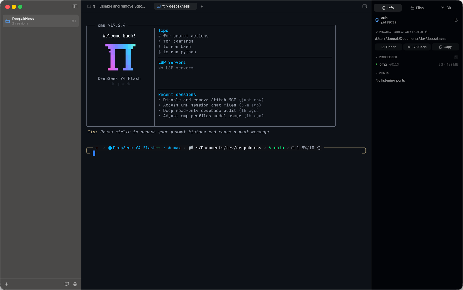 Using the Kero terminal